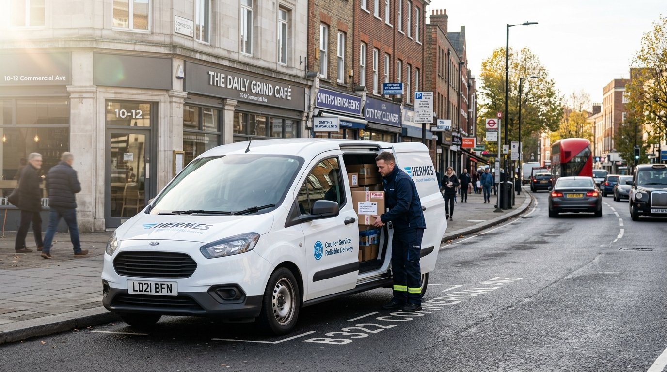 Freight loaded securely in a van